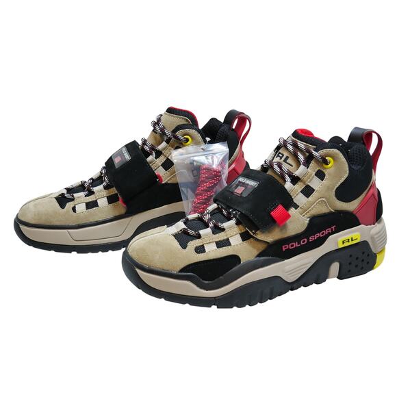 NEW POLO SPORT RALPH LAUREN PS100 HI TOP SHOE MSRP $198 MEN SIZE - 11 - Picture 1 of 7